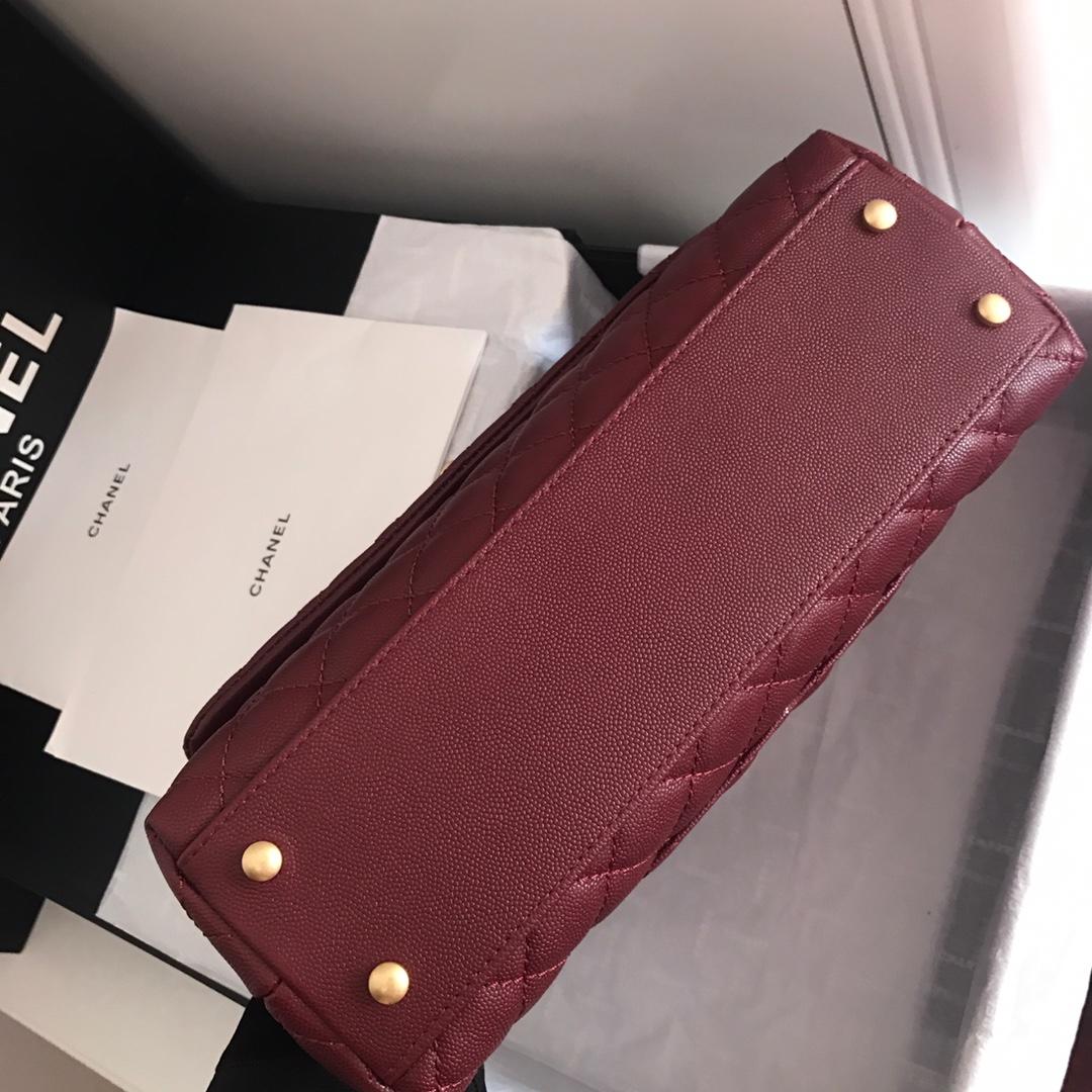 Chanel Coco Handle Bag 28cm Dark Red – product image 9
