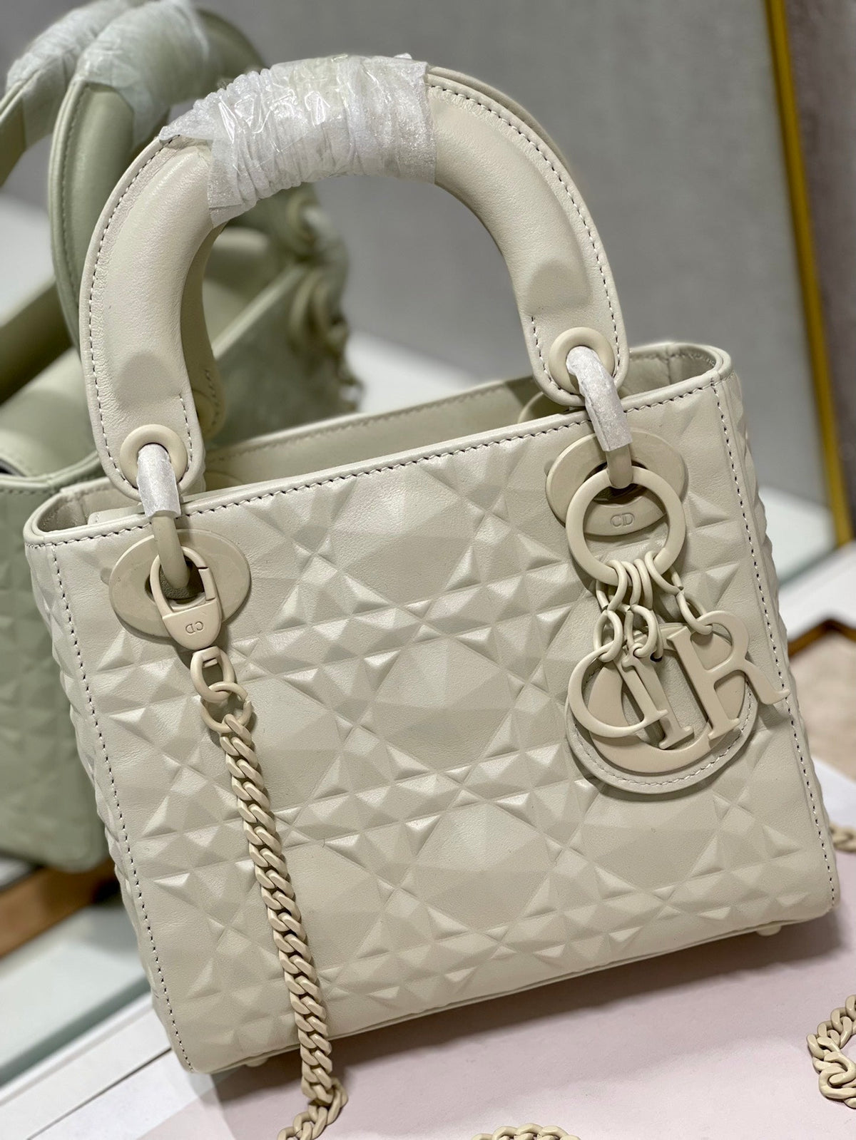 Christian Dior Lady Dior Bag 17cm Beige – product image 8
