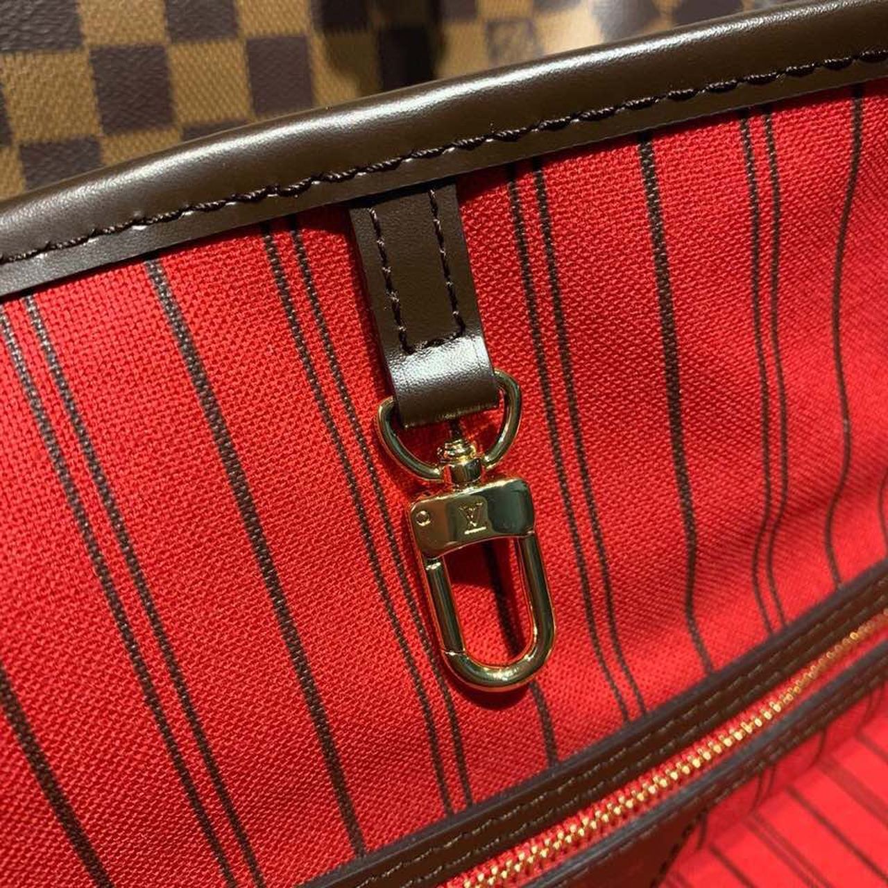 Louis Vuitton Neverfull GM Bag 40cm Damier Ebene Canvas Fall/Winter Collection N41357, Red – product image 10