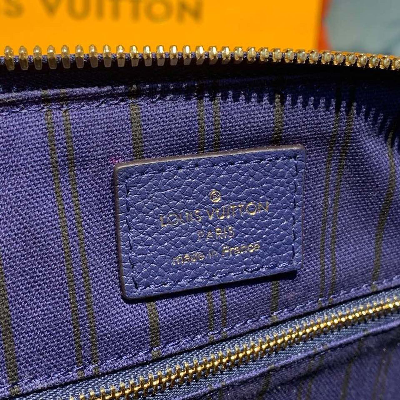 Louis Vuitton Speedy Bandouliere Bag 30cm Monogram Empreinte Leather Spring/Summer Collection M42406, Blue – product image 10