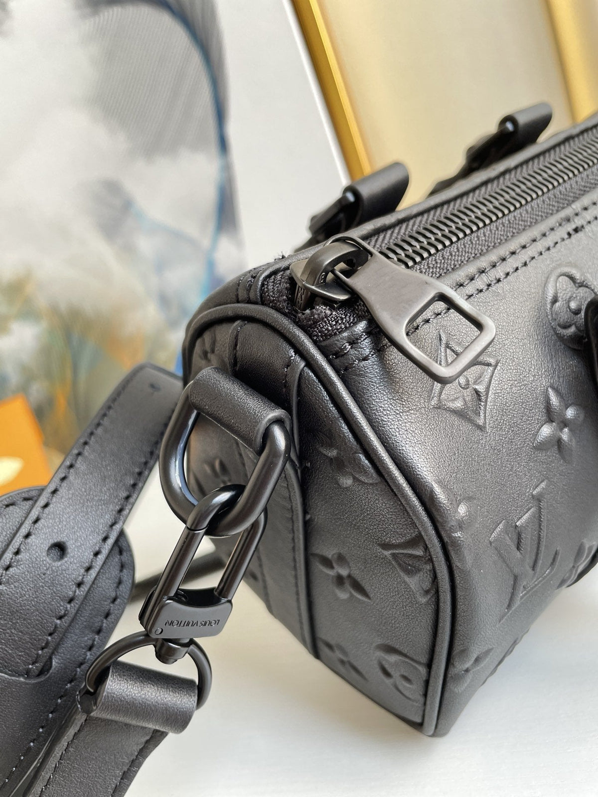 Keepall XS 21CM Black Monogram Seal