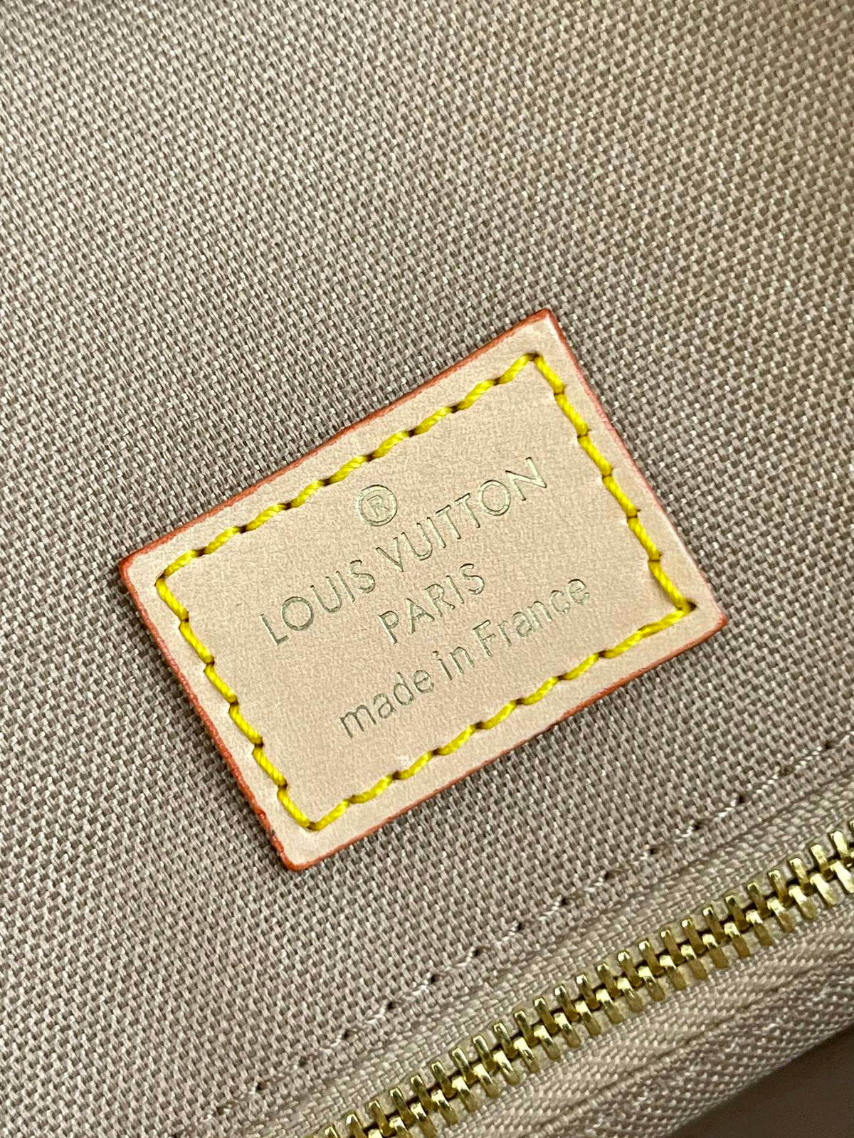 Onthego 35 White Brown Monogram Canvas