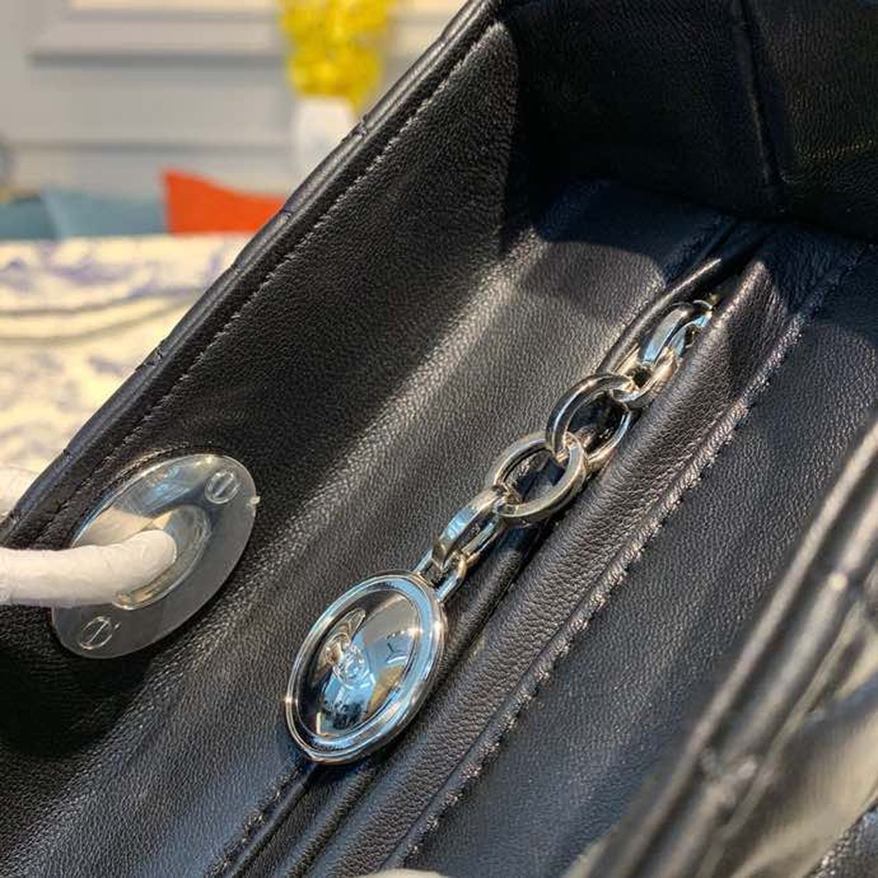 Christian Dior Lady Dior Bag 32cm Silver Hardware Lambskin Leather Spring/Summer Collection, Black – product image 9
