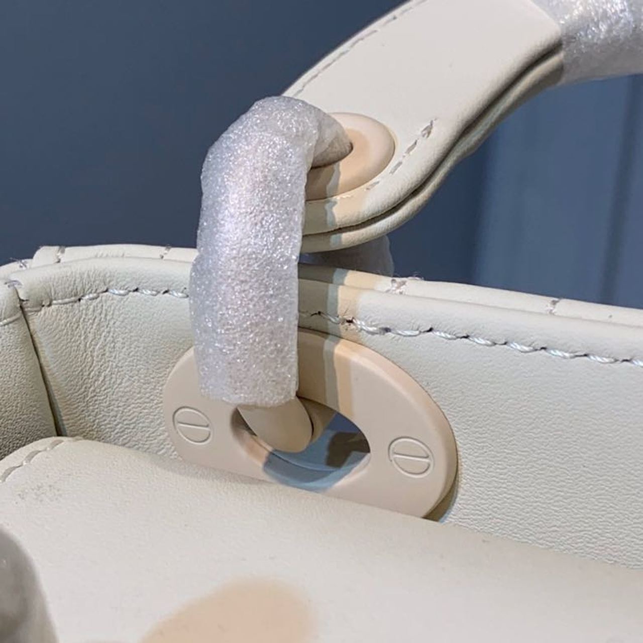 Christian Dior Mini Lady Dior Bag 18cm with Chain Matte Hardware Lambskin Leather Spring/Summer Collection, Ivory – product…