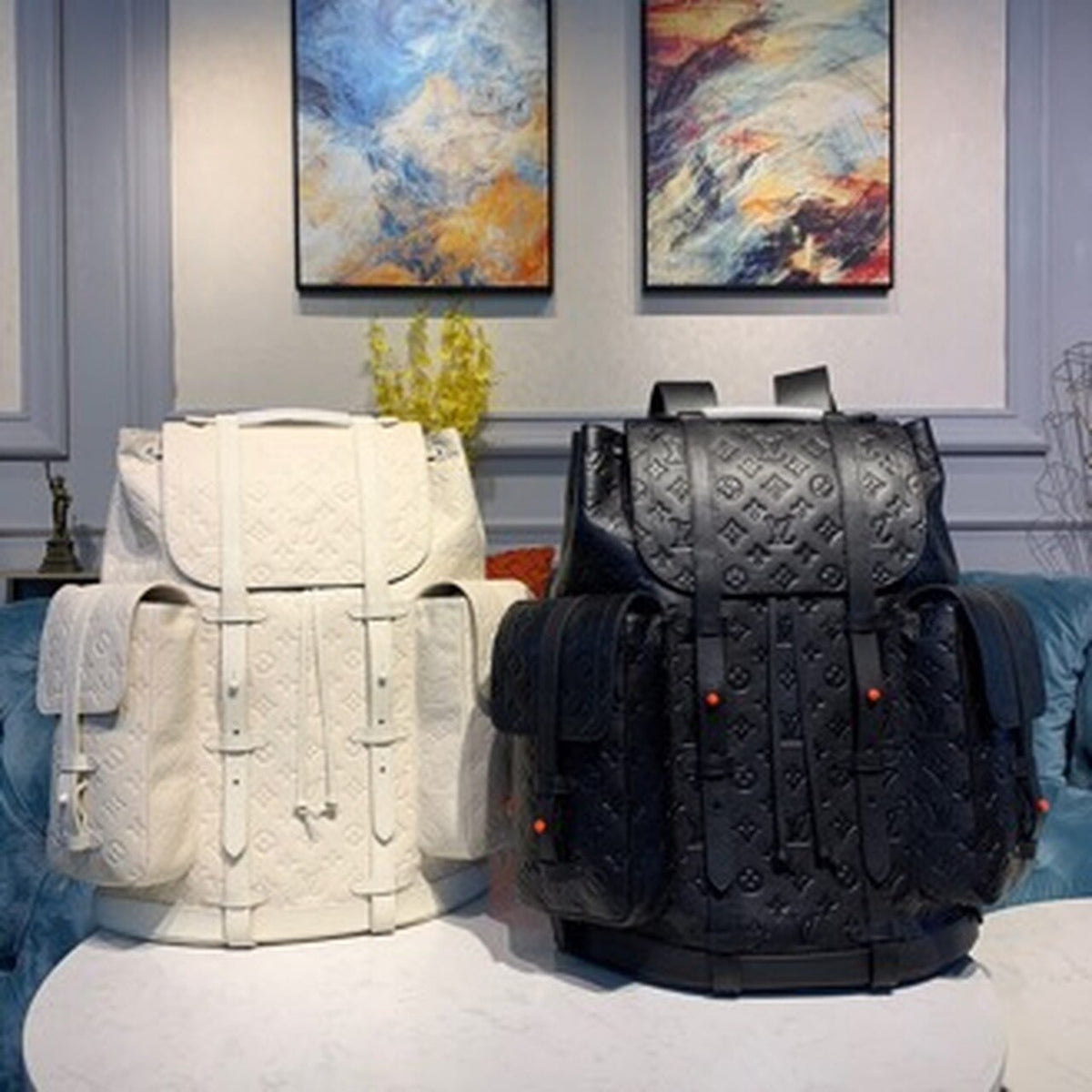 Louis Vuitton Christopher Backpack 48cm Monogram Empreinte Canvas Spring/Summer Collection M53286 Noir – product image 15