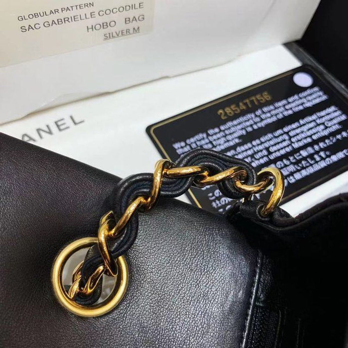 Chanel Classic Flap Bag 20cm Gold Hardware Lambskin Leather Spring/Summer Collection Black – product image 10