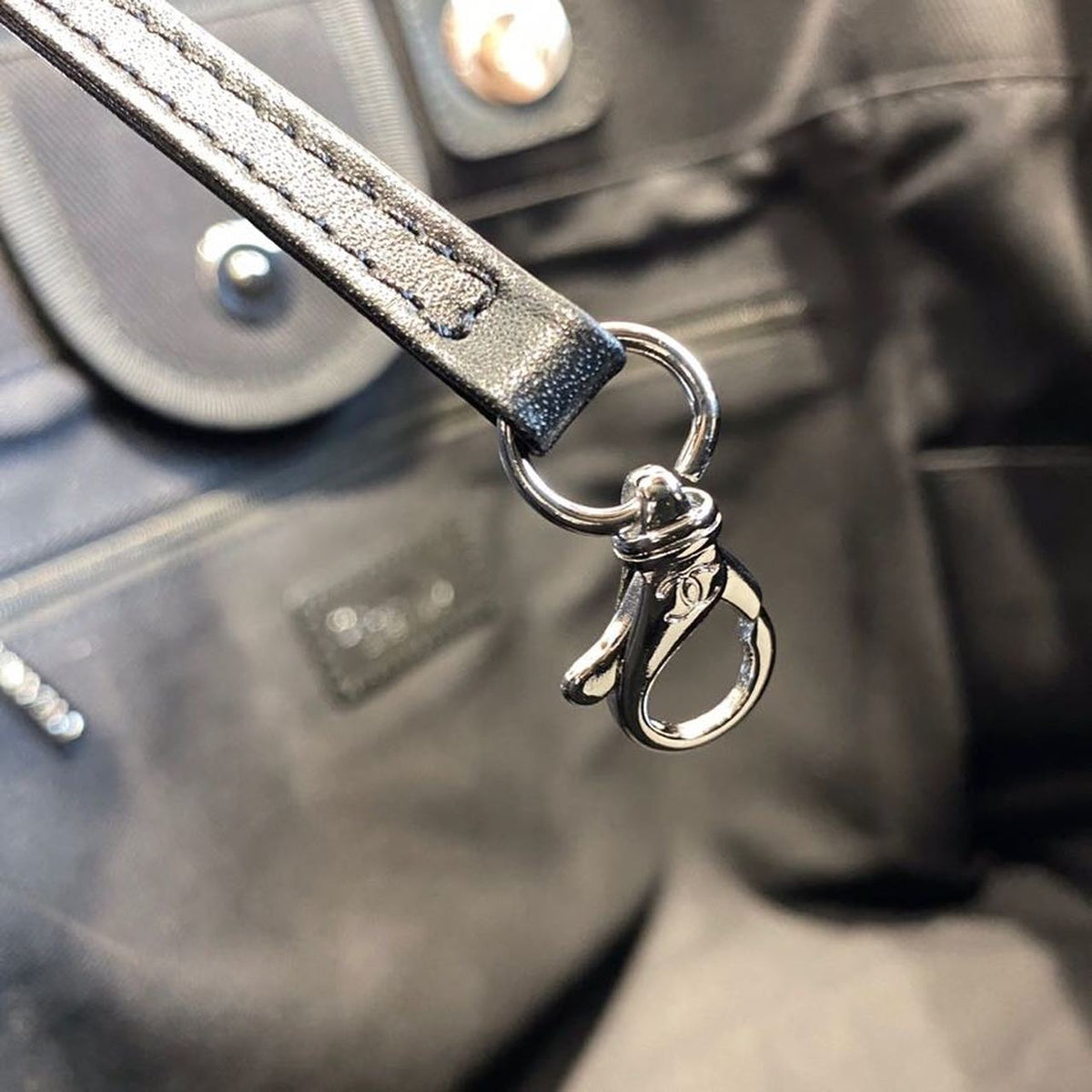 Chanel Deauville Tote 40cm Tweed Bag with Pearl Embroidery Spring/Summer Collection, Black – product image 14