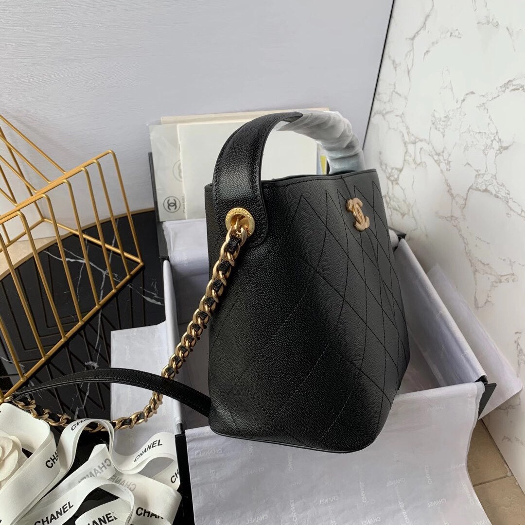 Chanel Small Shopping Bag AS2286 Black – product image 9