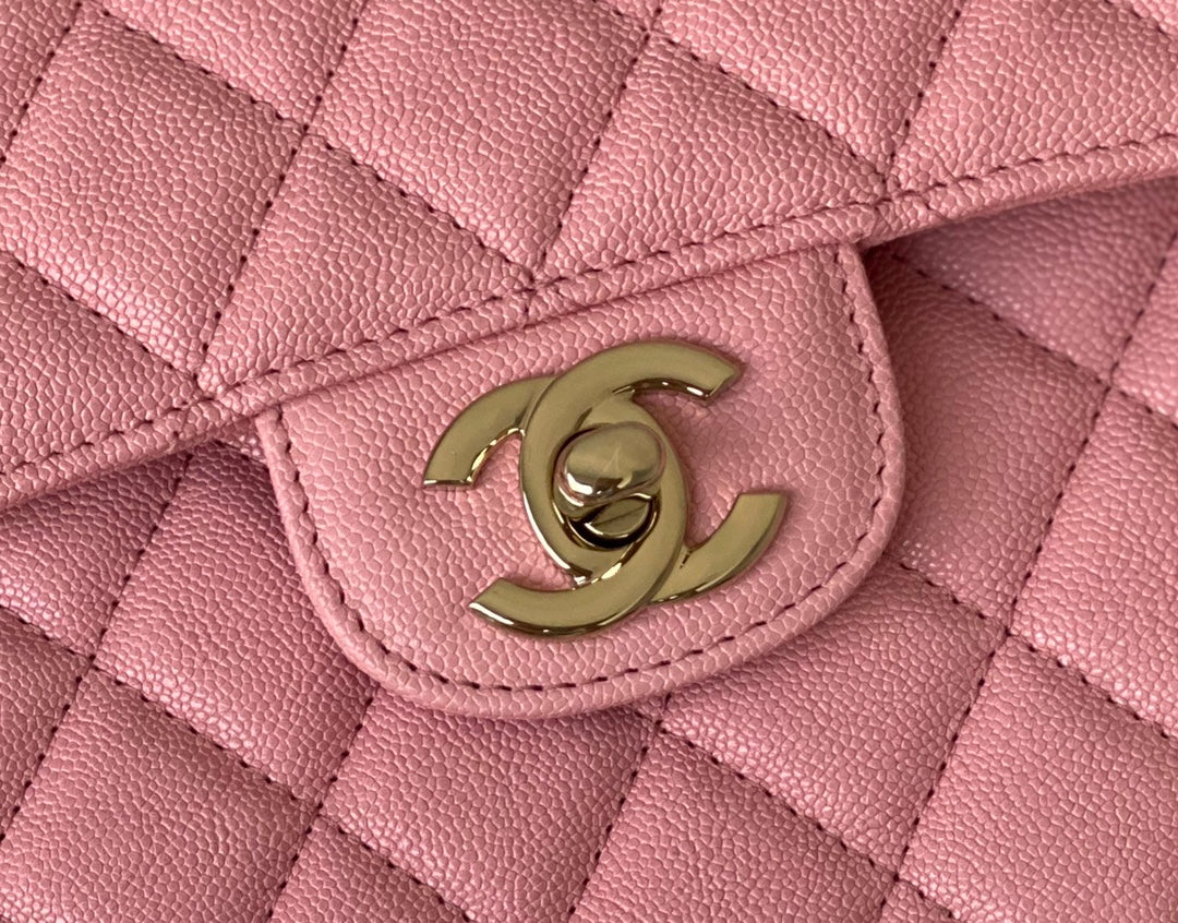 Chanel Classic Flap Bag Gold Hardware 26cm Pink – product image 9