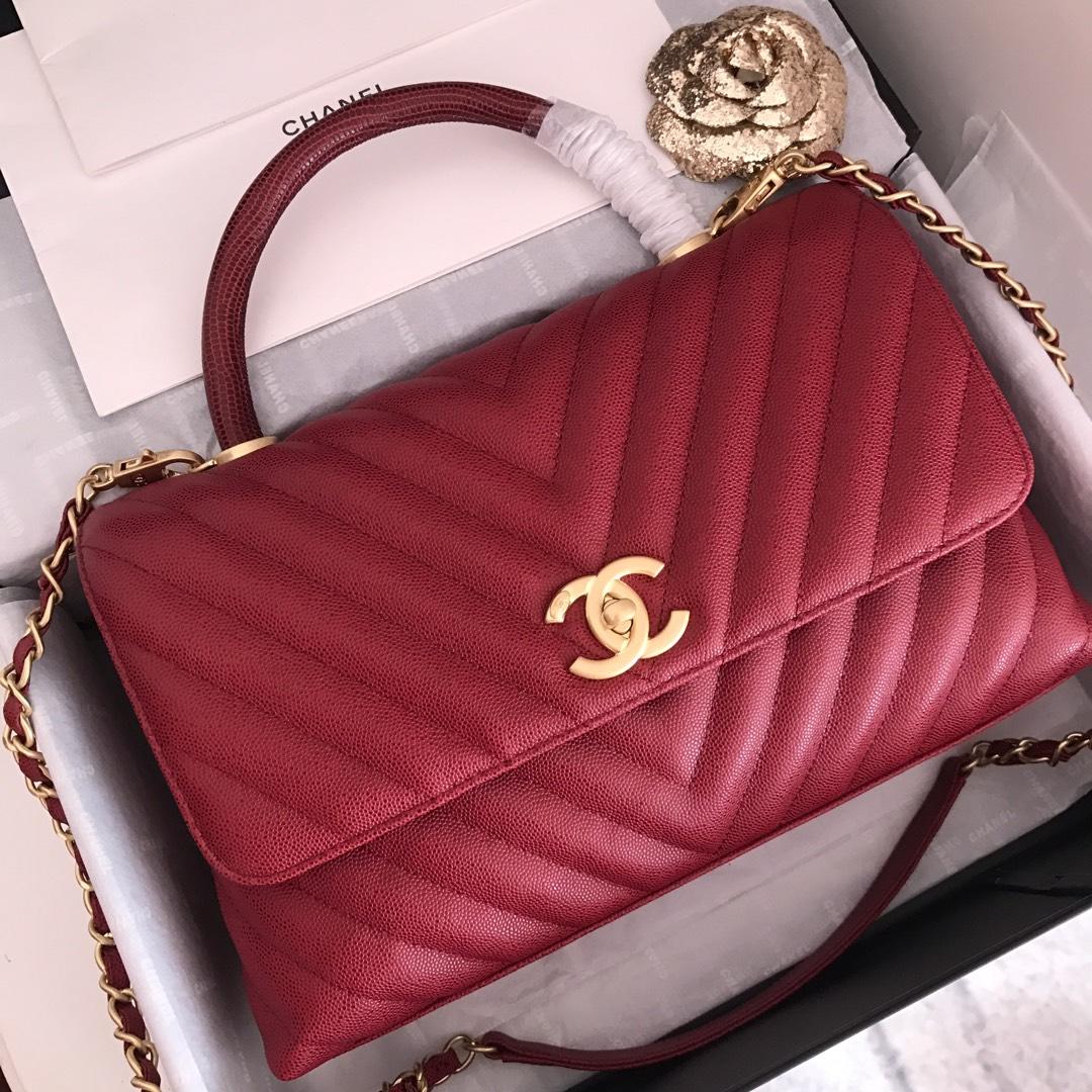 Chanel Handbag 28cm Red – product image 9