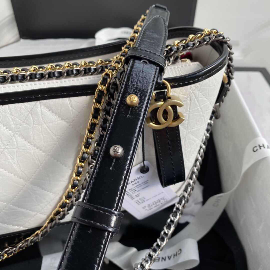Chanel Gabrielle Hobo Bag Color 28 cm Black & White – product image 8