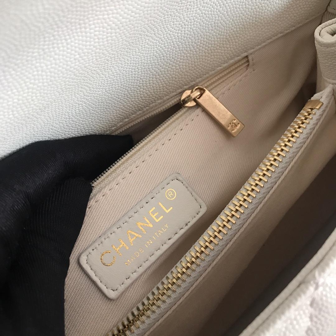 Chanel Coco Handle Bag 28cm White – product image 8