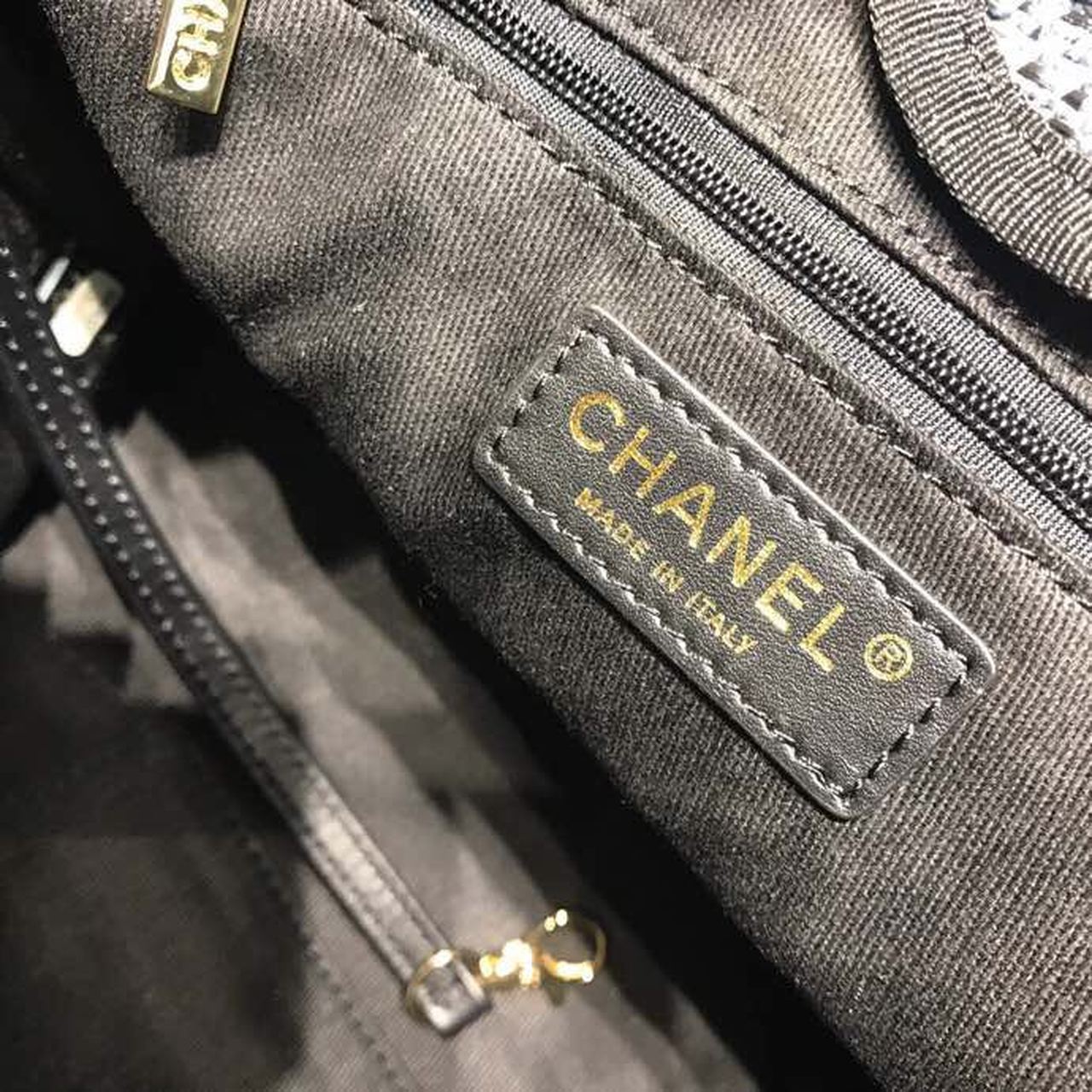 Chanel Deauville Tote 34cm Canvas Bag Spring/Summer Collection Dark Denim Multi – product image 10