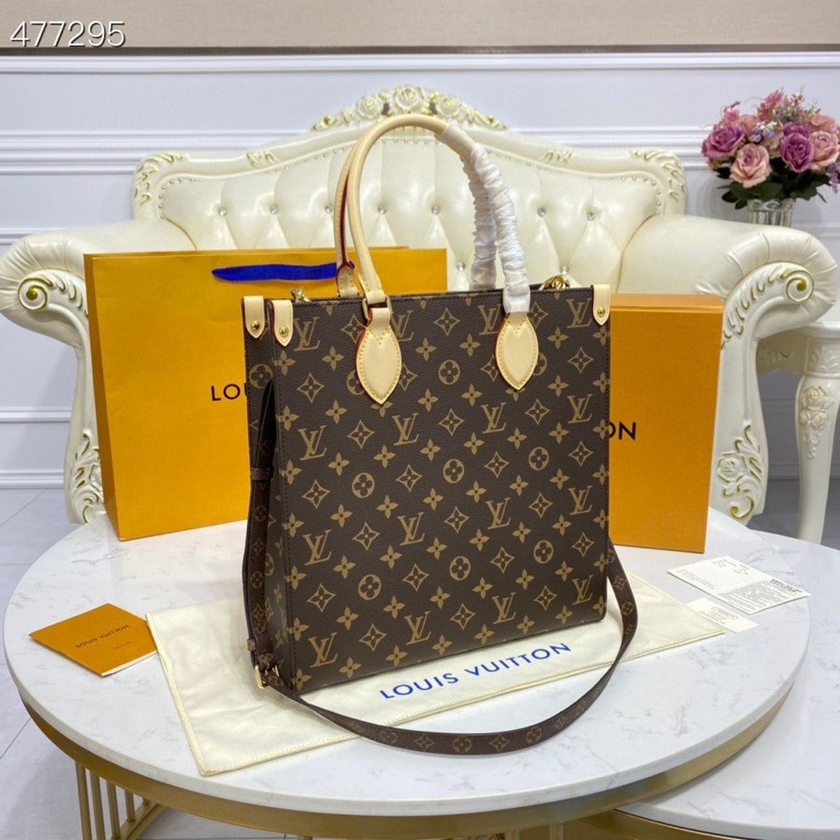 Louis Vuitton Sac Plat Bag Monogram Canvas Spring/Summer Collection M45848, Brown – product image 9