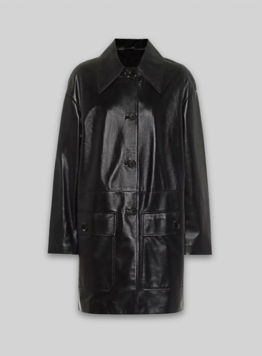 Jacketcart Jackie Leather Trench Coat