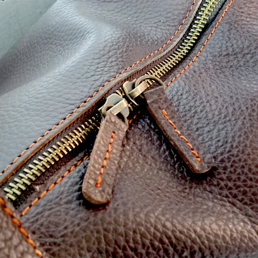 Jacketcart Softy Dark Brown Full-Grain Leather Duffel Bag