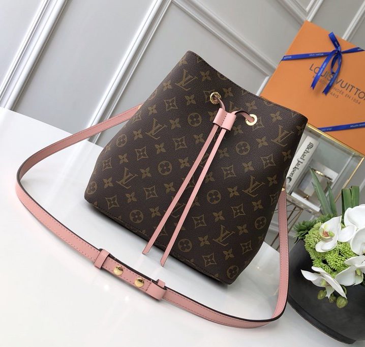 Louis Vuitton NeoNoe Bucket Bag MM Damier Azur Canvas Spring/Summer Collection N50042 Pink – product image 1