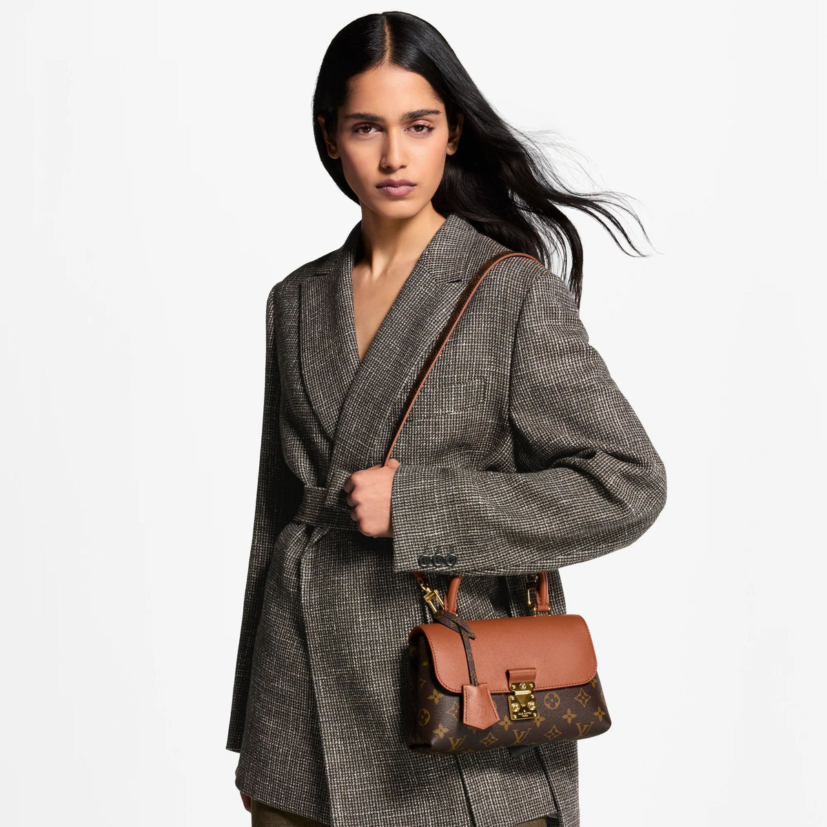 Women's Madeleine BB Monogram Cognac Brown Canvas Handbag