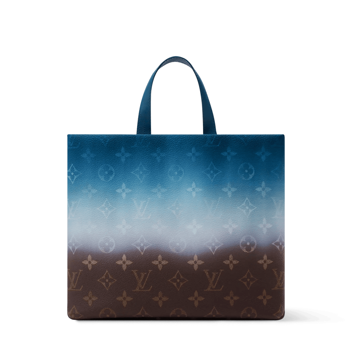 Men's Mini Shopper Tote Monogram Pigment Blue