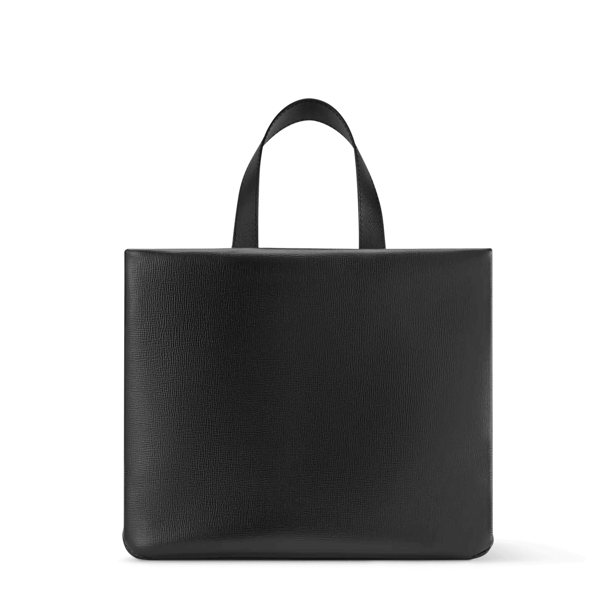 Mini Shopper Tote Monogram Calf Leather Black