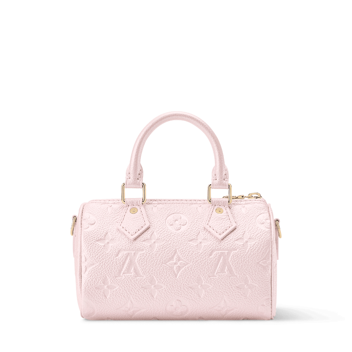 Nano Speedy Monogram Empreinte Leather Snowy Pearl Silver-Toned Hardware