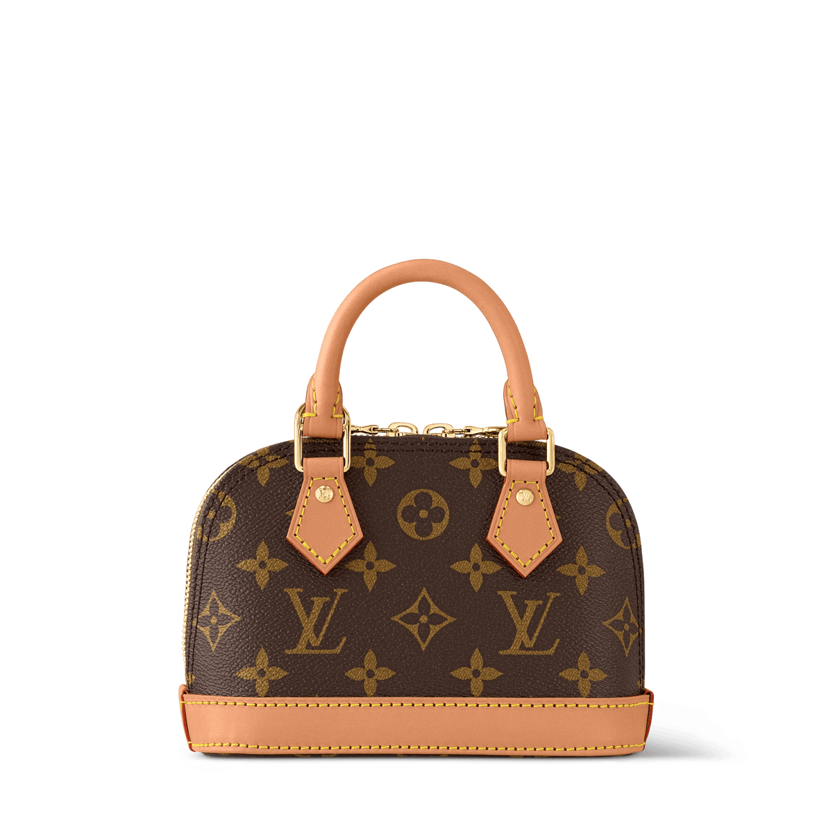 Nano Alma Monogram Coated Canvas Gold-Toned Hardware