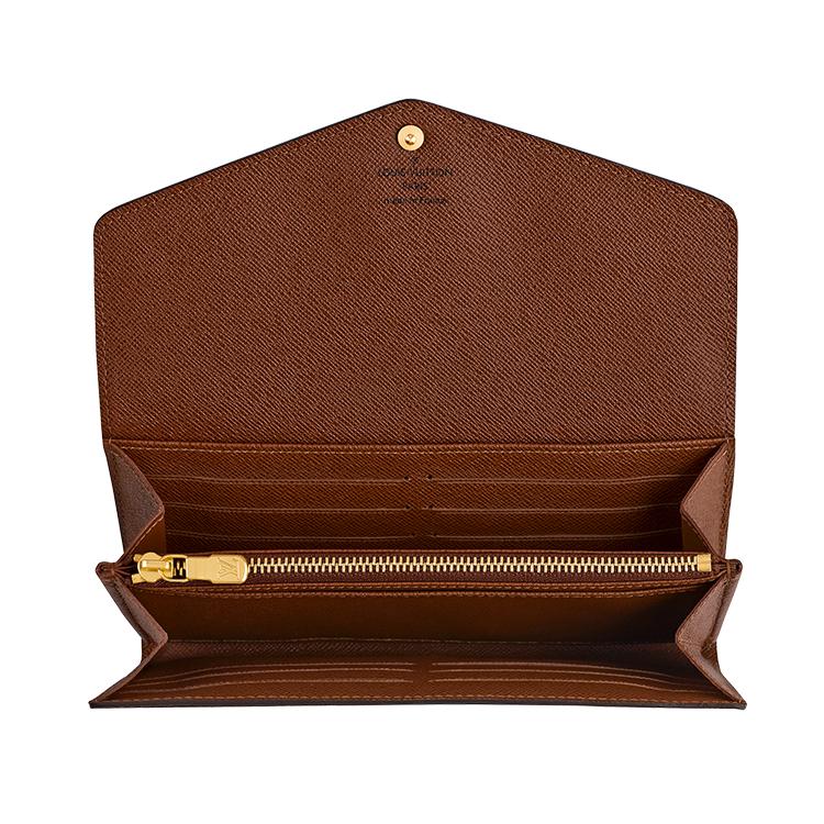 Women's Sarah Wallet Monogram Coated Canvas Compact Wallet M60531