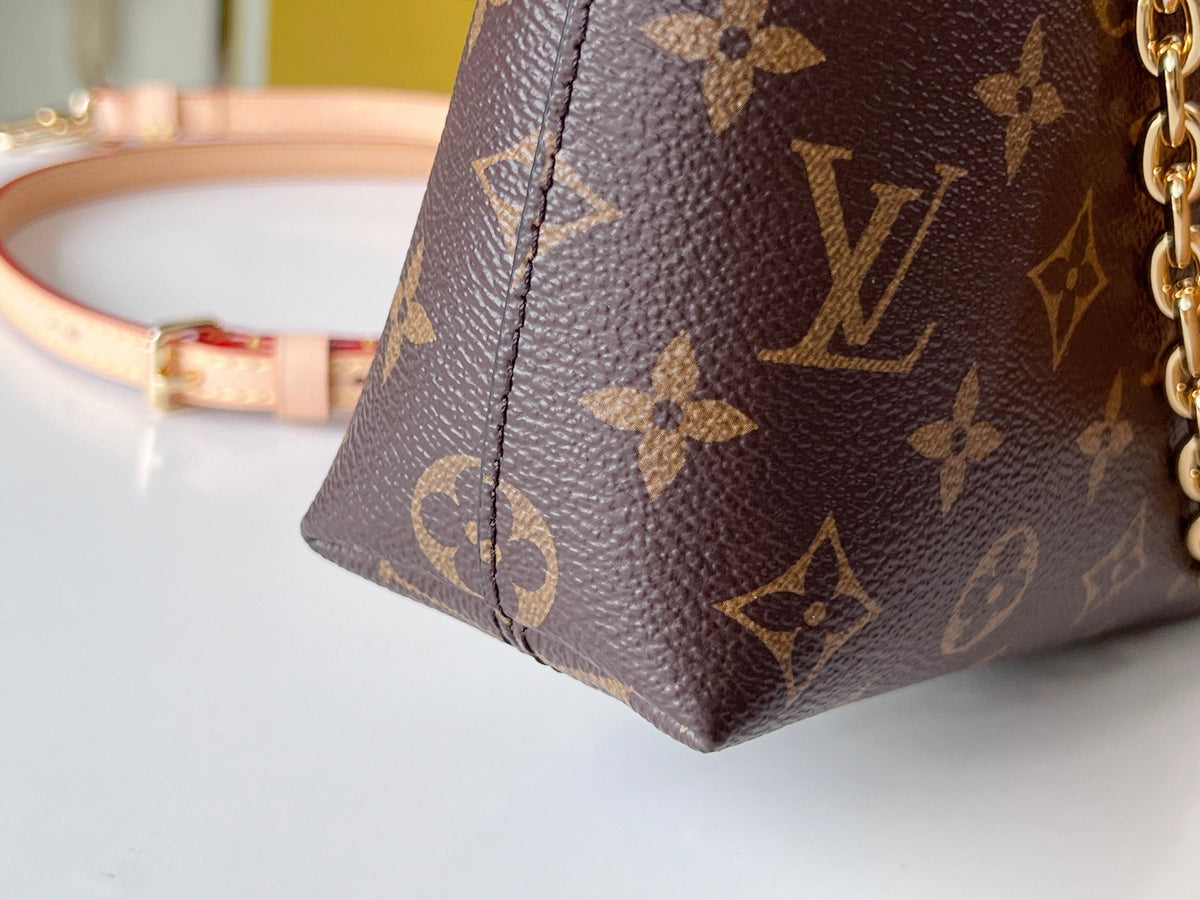 25S Lockit BB 19 in Brown Monogram Coated Canvas Gold Hardware