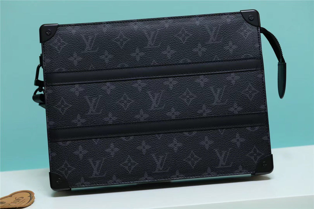 Louis Vuitton Trunk Pouch Monogram Eclipse Canvas Black For Men, Men’s Wallet 28cm LV M45937 – product image 7