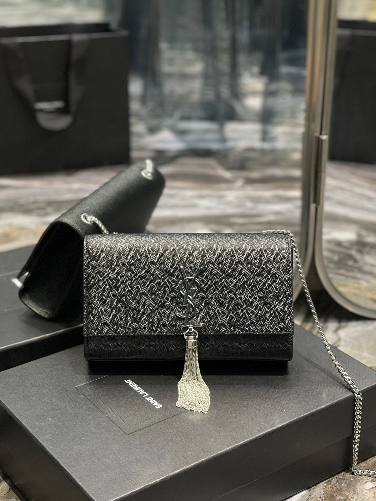 Saint Laurent Kata Medium Chain Bag With Tassel 24cm – product image 1