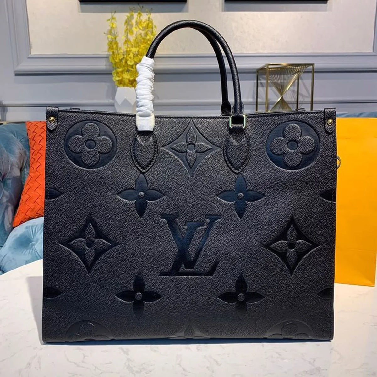 OnTheGo Bag 42CM Monogram Empreinte Canvas M44570 Black