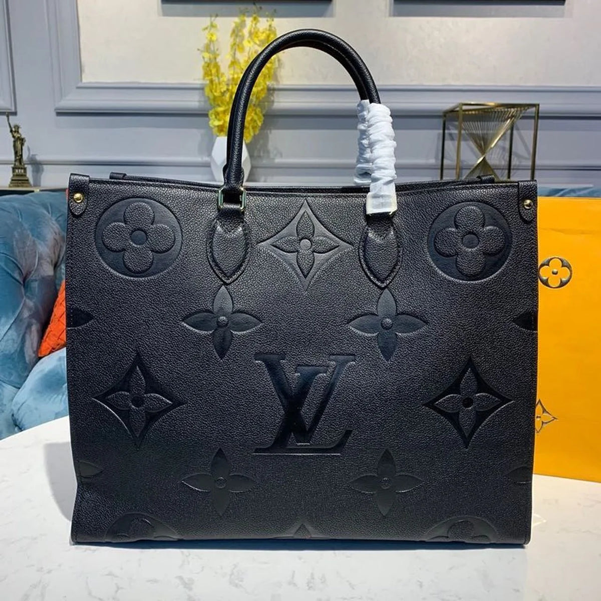 OnTheGo Bag 42CM Monogram Empreinte Canvas M44570 Black