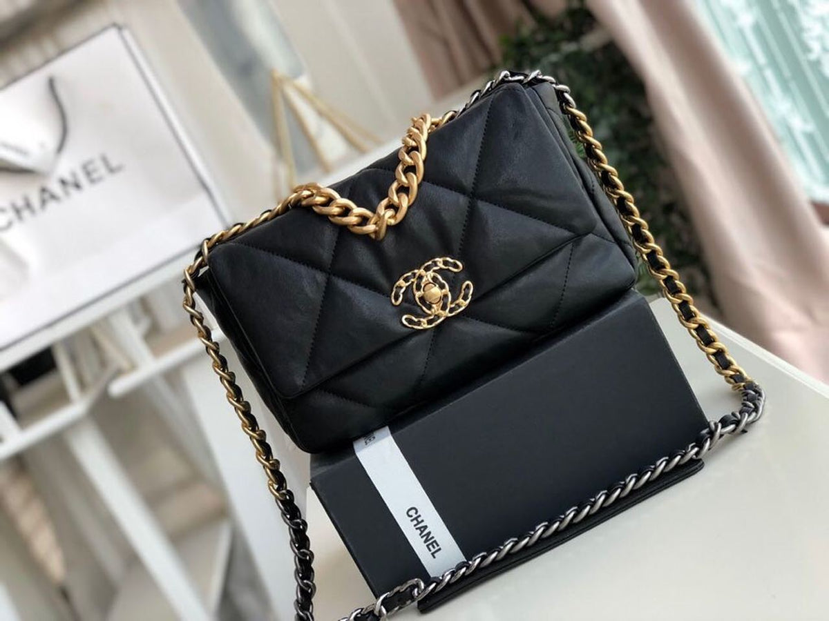 Chanel 19 Flap Bag 26cm Goatskin Leather Fall/Winter Act 1 Collection, Black – product image 2