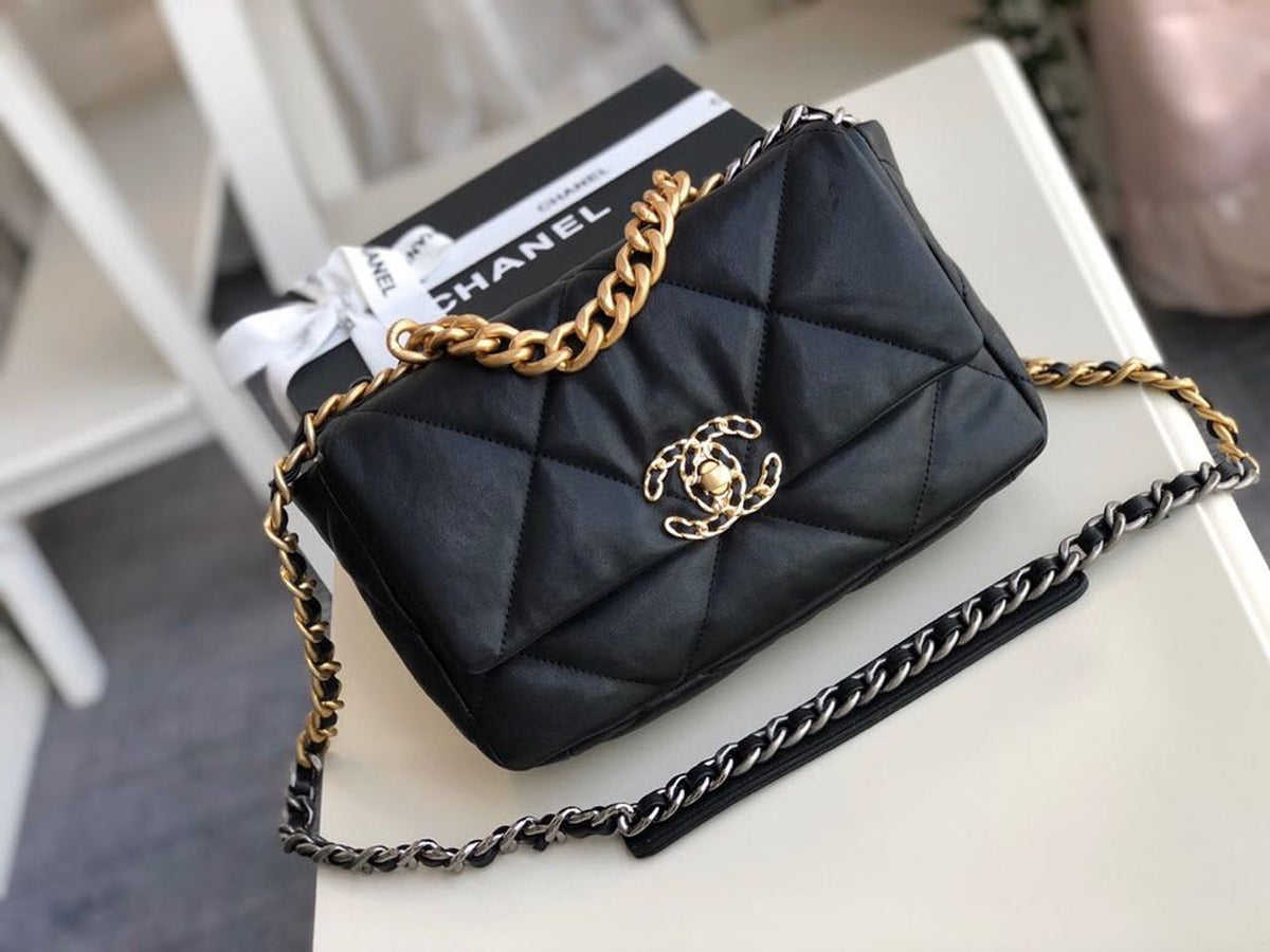 Chanel 19 Flap Bag 26cm Goatskin Leather Fall/Winter Act 1 Collection, Black – product image 3