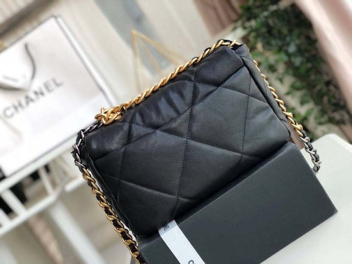 Chanel 19 Flap Bag 26cm Goatskin Leather Fall/Winter Act 1 Collection, Black – product image 5