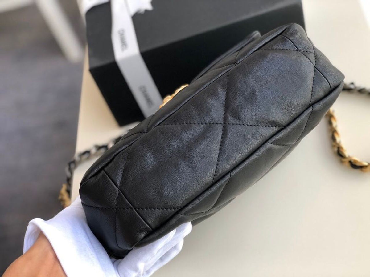 Chanel 19 Flap Bag 26cm Goatskin Leather Fall/Winter Act 1 Collection, Black – product image 4