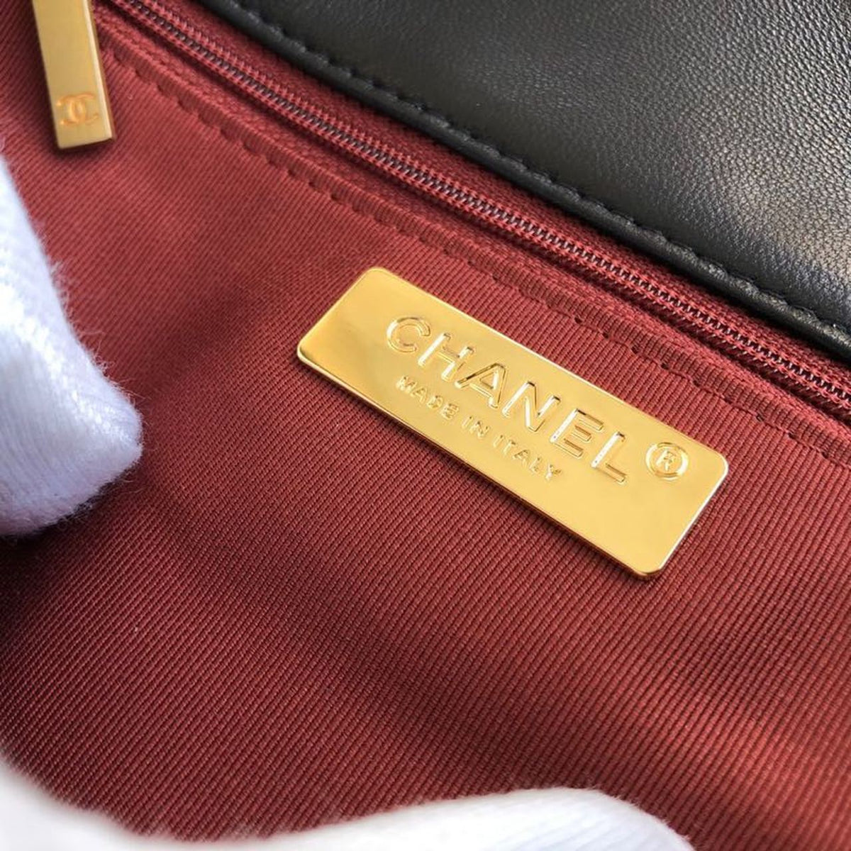 Chanel 19 Flap Bag 30cm Goatskin Leather Fall/Winter Act 1 Collection, Black – product image 7