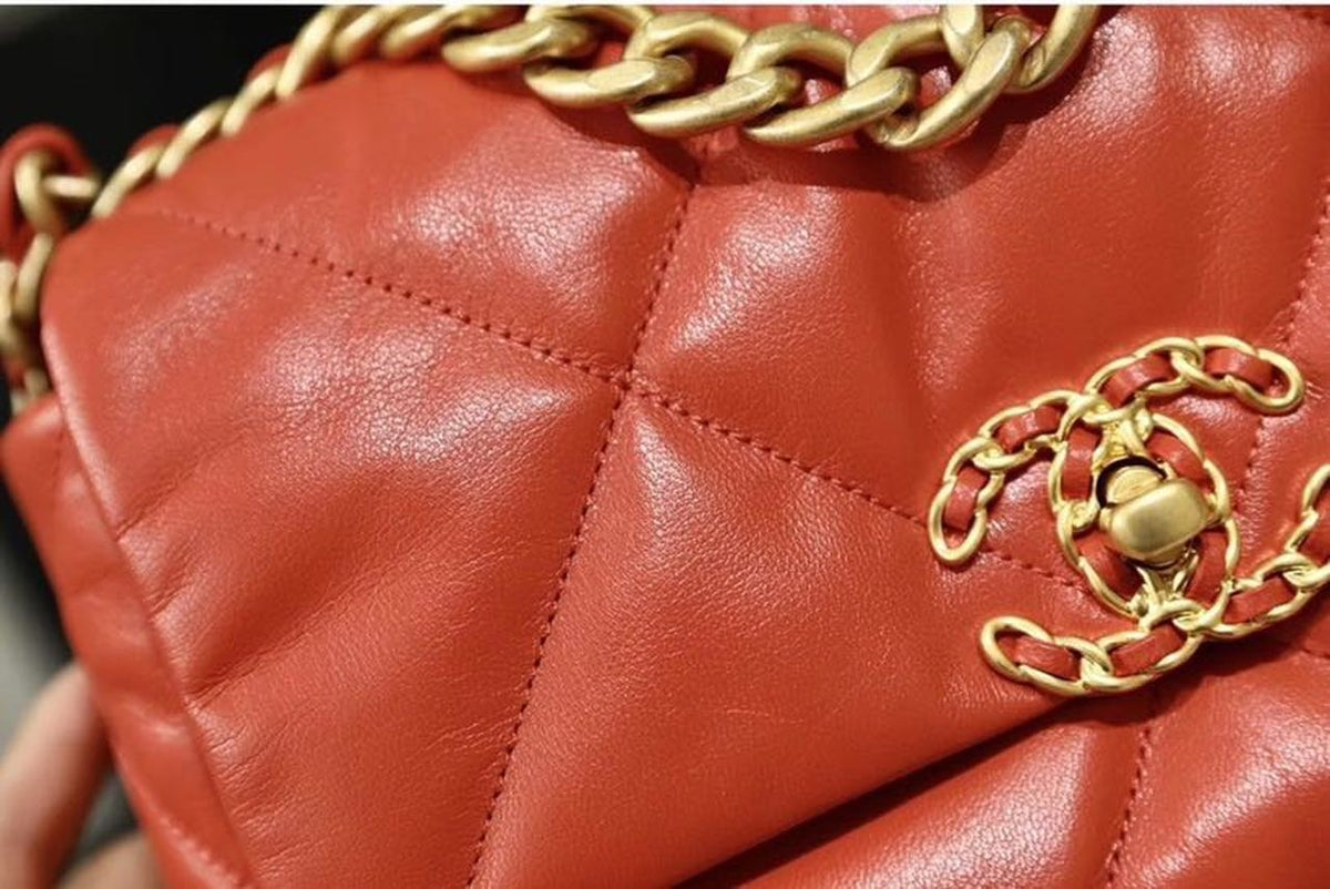 Chanel 19 Flap Bag 26cm Goatskin Leather Spring/Summer Act 1 Collection, Red – product image 6
