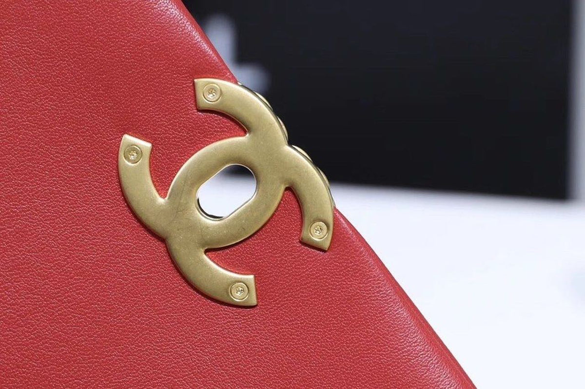 Chanel 19 Flap Bag 26cm Goatskin Leather Spring/Summer Act 1 Collection, Red – product image 20
