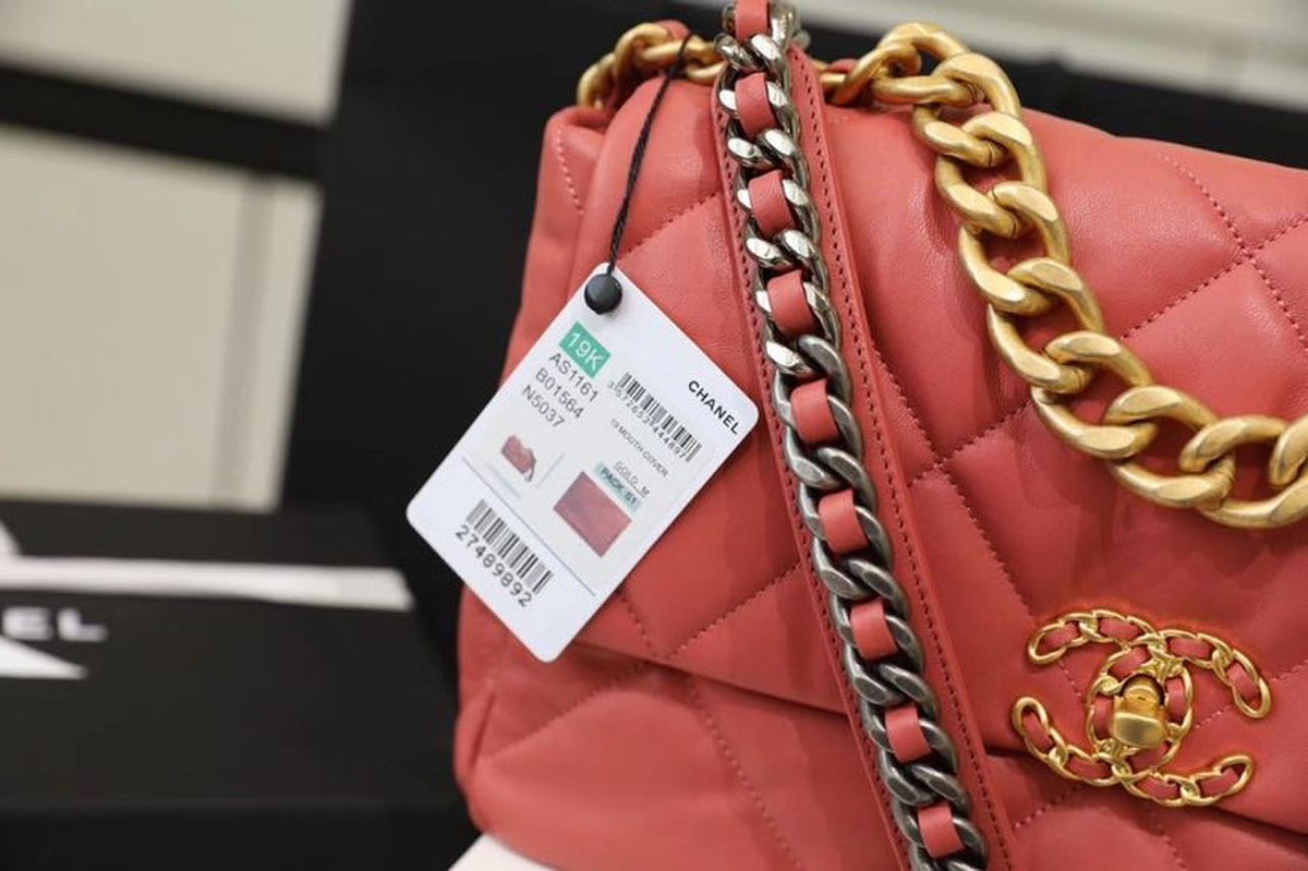Chanel 19 Flap Bag 26cm Goatskin Leather Spring/Summer Act 1 Collection, Rose Pink – product image 9