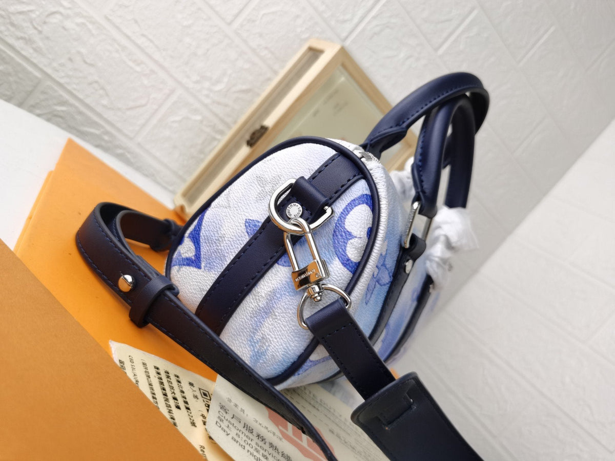 Keepall XS 21 Monogram Water Color Blue Canvas