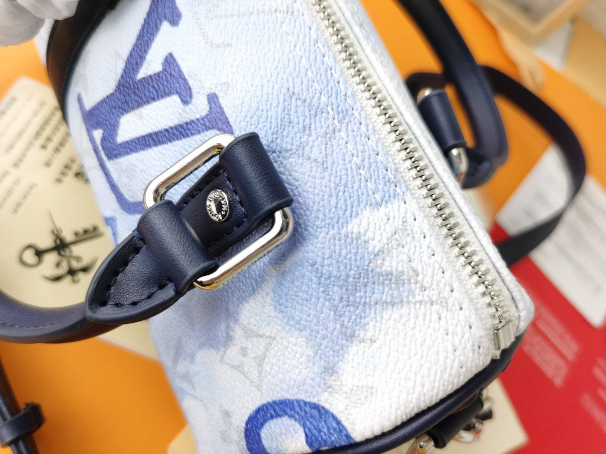 Keepall XS 21 Monogram Water Color Blue Canvas