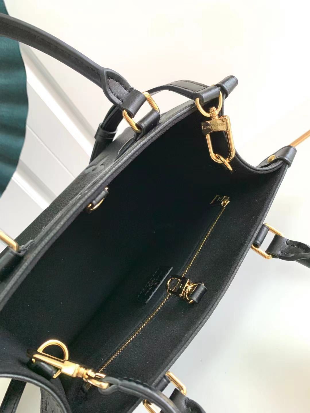 Onthego PM 25 Black Monogram Empreinte Giant Canvas