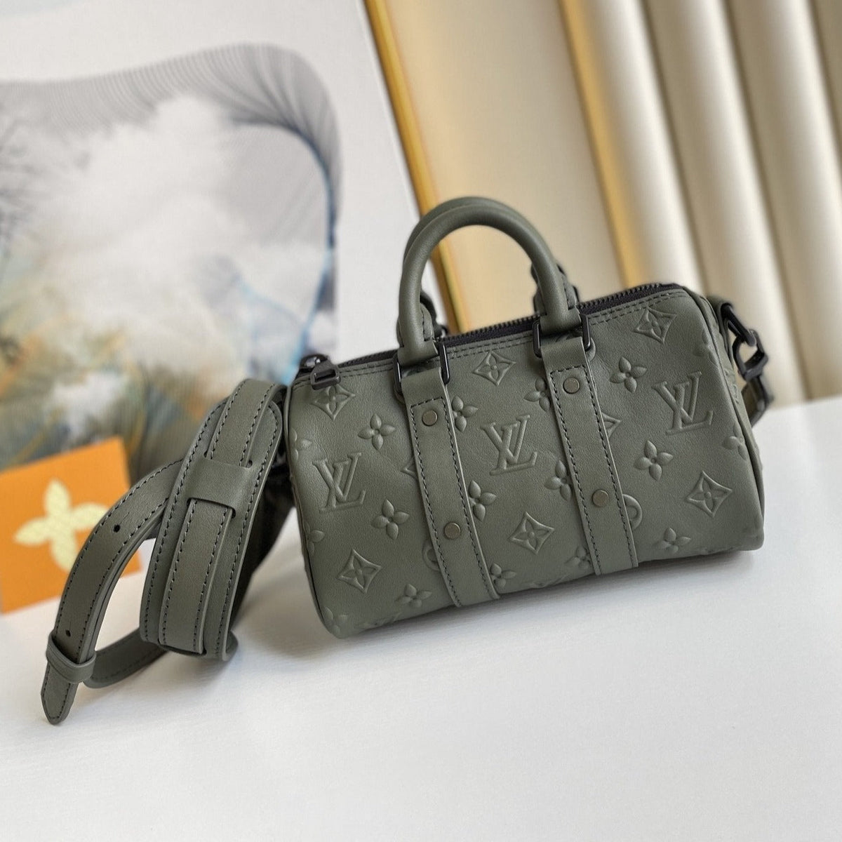 Keepall XS 21CM Khaki Monogram Seal