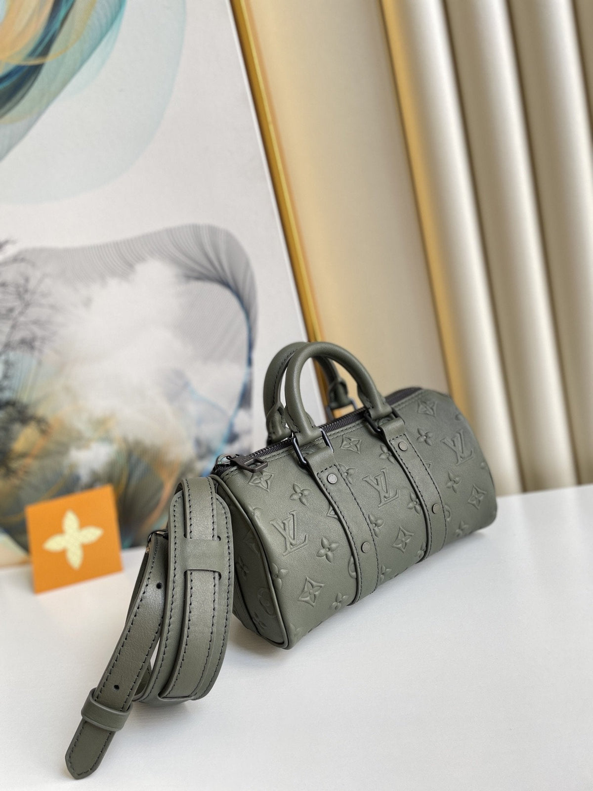 Keepall XS 21CM Khaki Monogram Seal