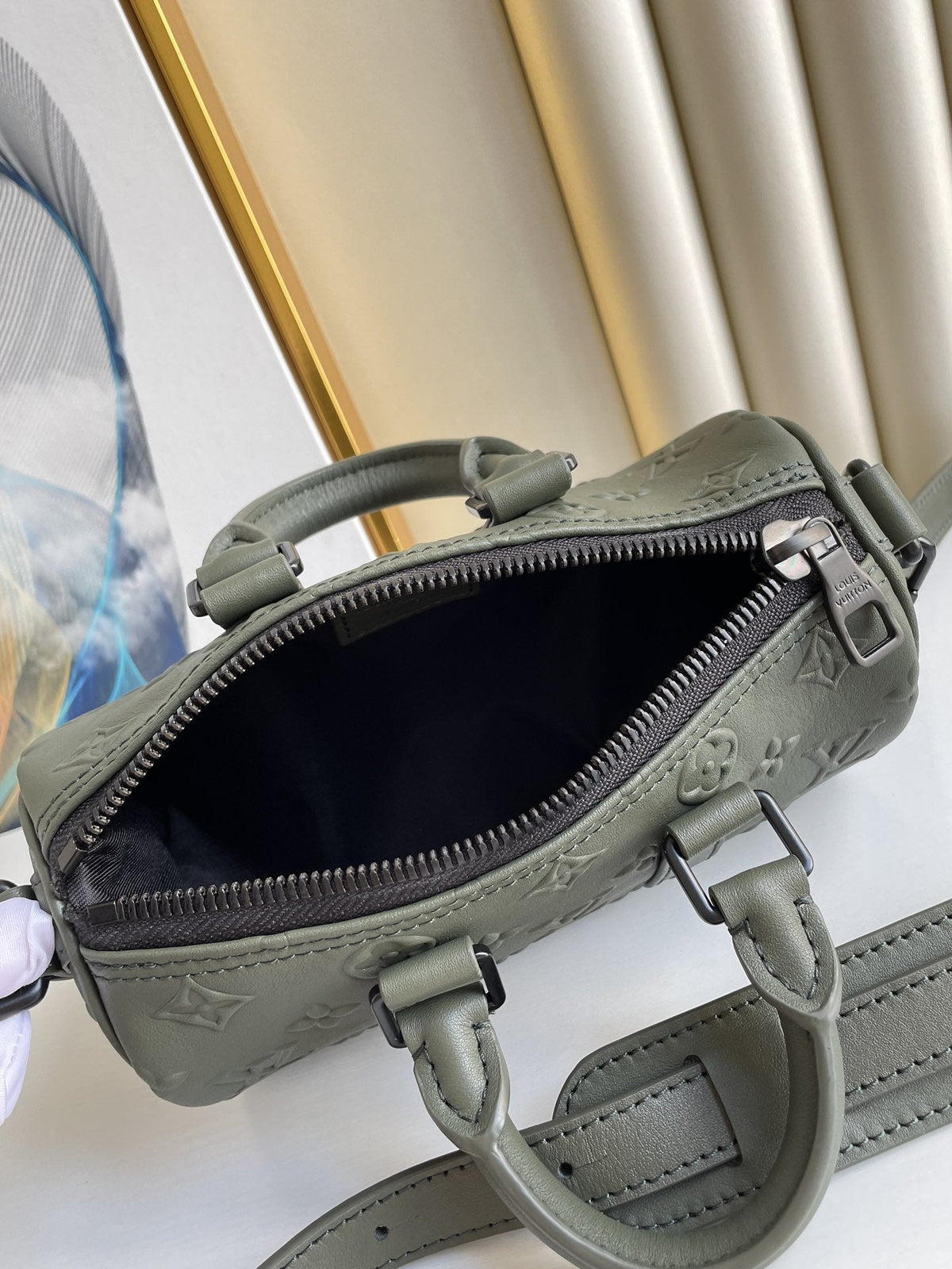 Keepall XS 21CM Khaki Monogram Seal