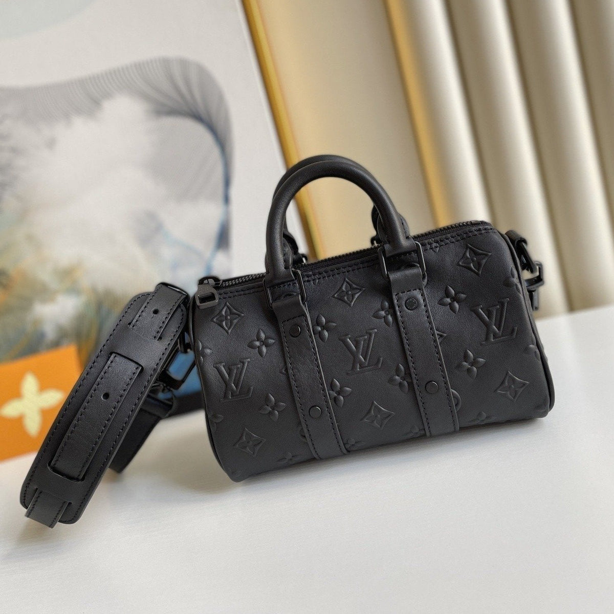 Keepall XS 21CM Black Monogram Seal