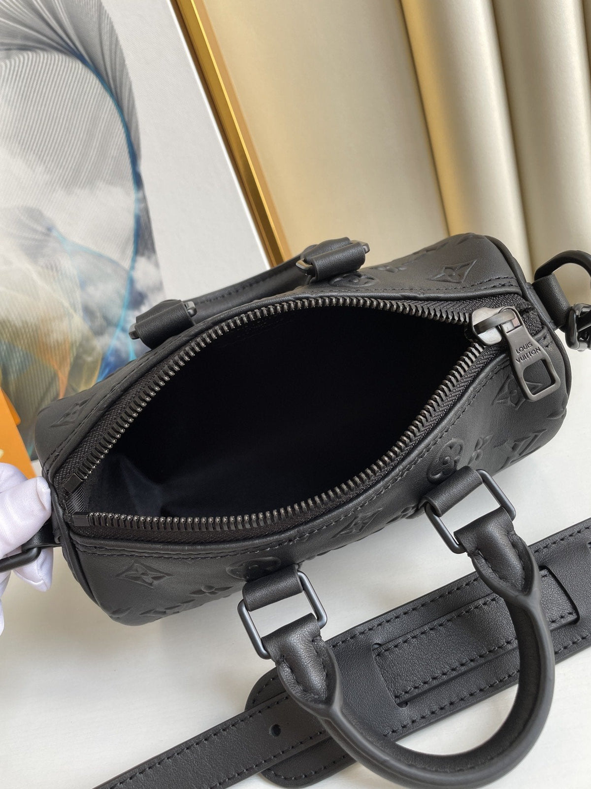 Keepall XS 21CM Black Monogram Seal