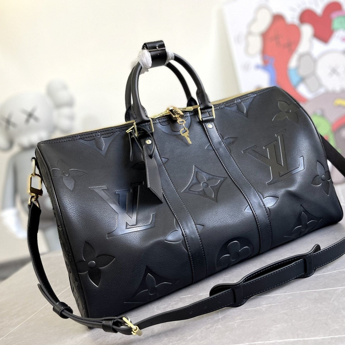 Keepall 45 Bandoulière Monogram Empreinte Giant