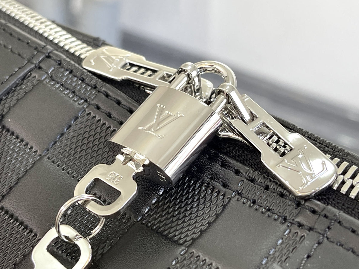 Keepall 45 Bandoulière Black Empreinte Infini